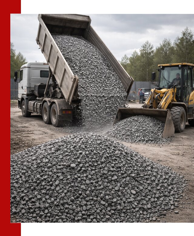 Доставка и продажа щебня гранитного в Биробиджане