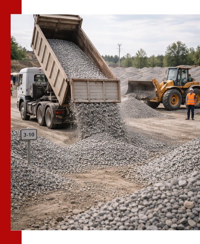 Гранитный щебень фракции 3–10: доставка и продажа в Биробиджане