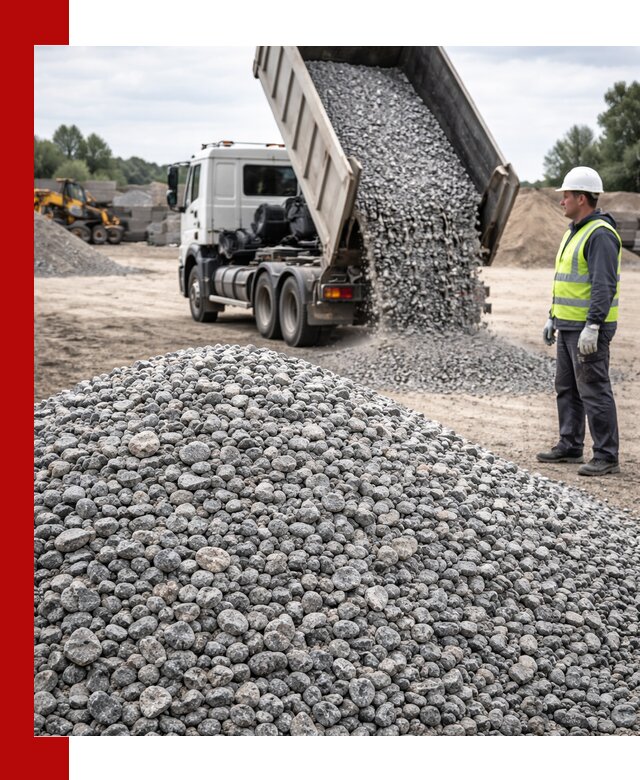 Доставка и продажа гранитного щебня фракции 5-20 в Биробиджане