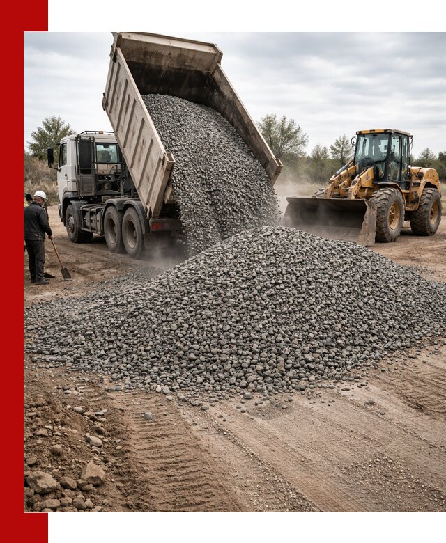 Гранитный щебень фракция 10-20 с доставкой в Биробиджане