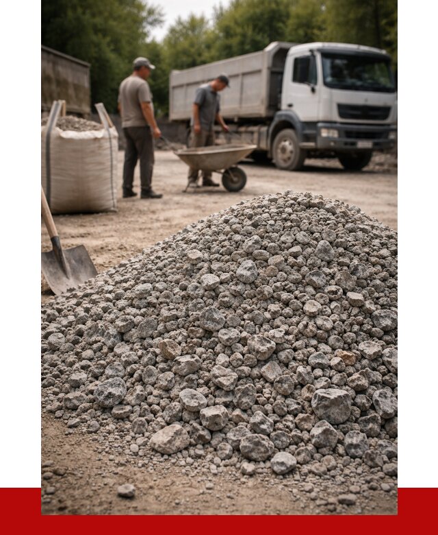 Гранитный щебень фракция 20-40 в Биробиджане от 3244 руб. ПРОНЕРУДБрб