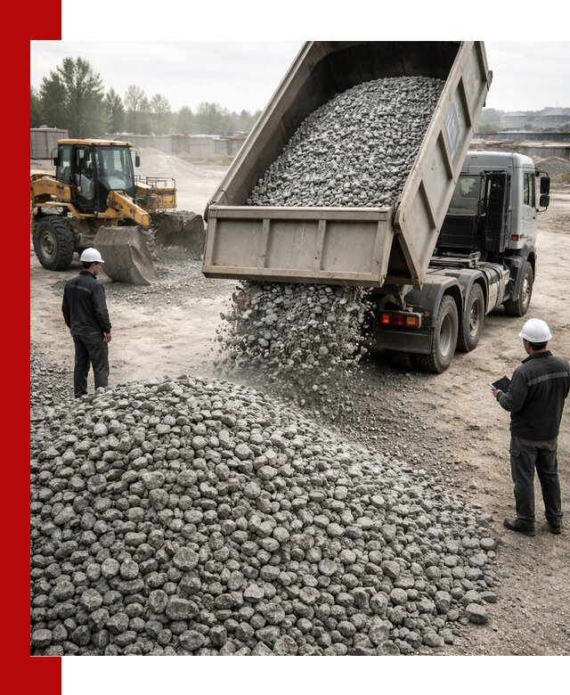 Доставка гранитного щебня фракции 20-40 в Биробиджане