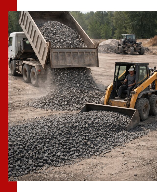 Гранитный щебень фракция 40-70 с доставкой в Биробиджане