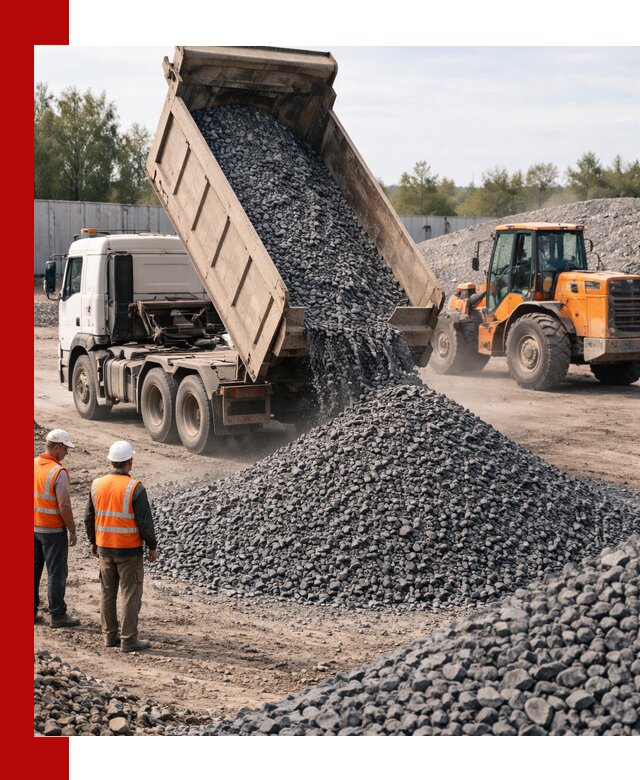 Доставка и продажа щебня габбро-диабаза в Биробиджане