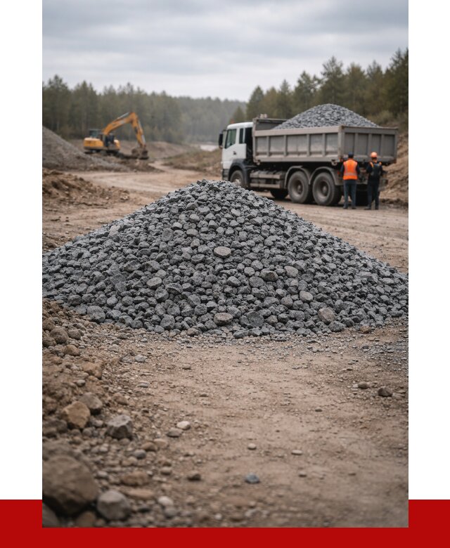 Щебень габбро диабаз фракция 40-70 в Биробиджане от 2230 р-ПРОНЕРУДБрб