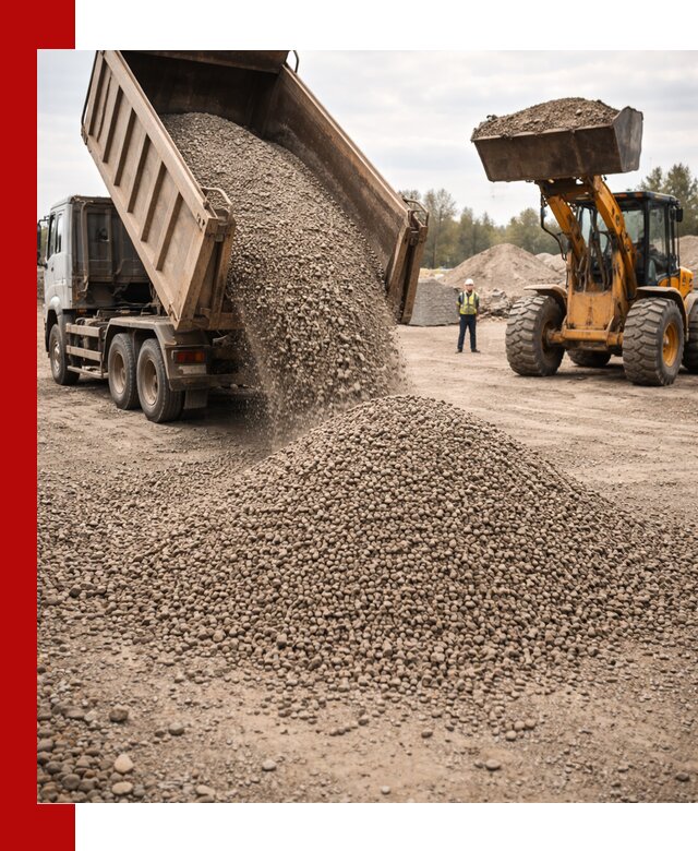 Гравийный щебень фракция 3–10 с доставкой в Биробиджане