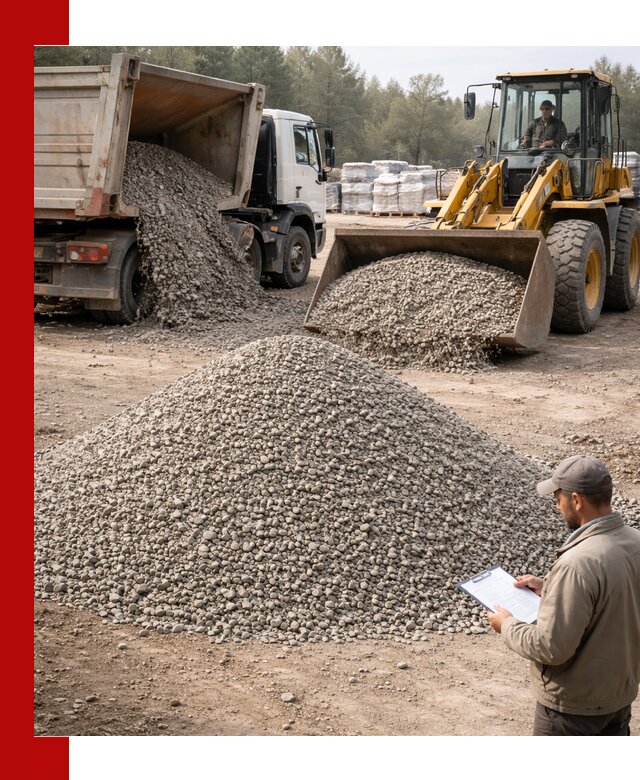 Гравийный щебень фракция 5–10 с доставкой в Биробиджане
