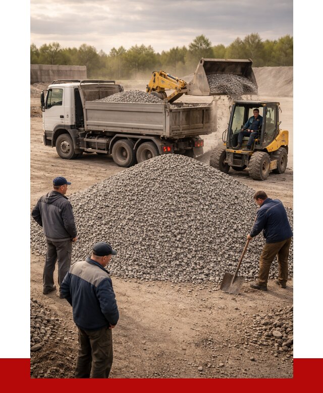 Гравийный щебень фракция 5-20 в Биробиджане от 2433 р. ПРОНЕРУДБрб