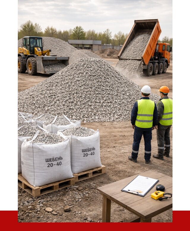 Известняковый щебень 20-40 в Биробиджане от 2129 р. ПРОНЕРУДБрб