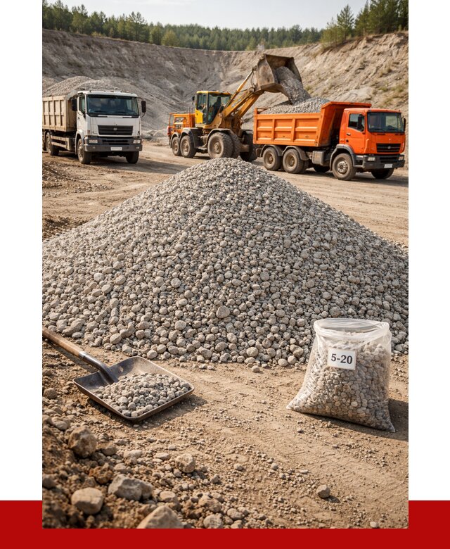 Доломитовый щебень фр. 5-20 в Биробиджане от 4258 р. | ПРОНЕРУДБрб