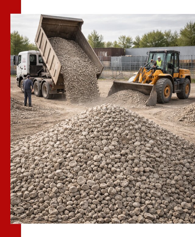 Доломитовый щебень фракции 20–41 с доставкой в Биробиджане