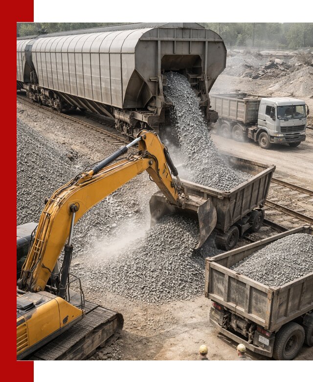 Доставка железнодорожного щебня в Биробиджане крупными партиями быстрого отгруза