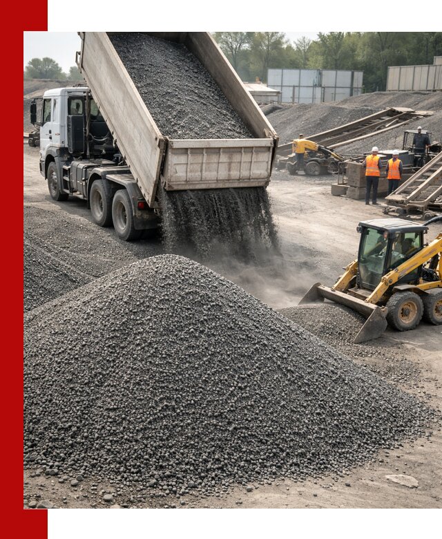 Вторичный щебень фракция 0–5 с доставкой в Биробиджане