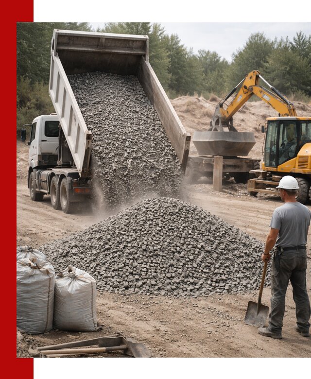Доставка и продажа бетонного щебня в Биробиджане