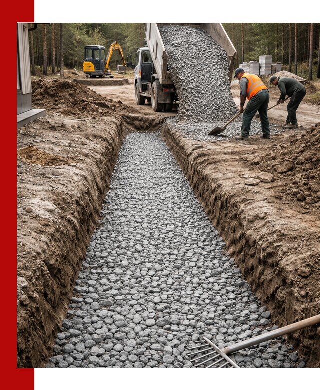 Щебень для дренажа с доставкой в Биробиджане высокого качества