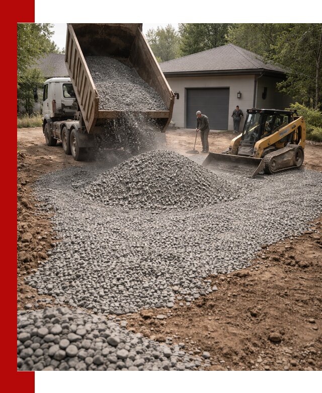Щебень для парковки в Биробиджане: доставка и укладка качественного материала