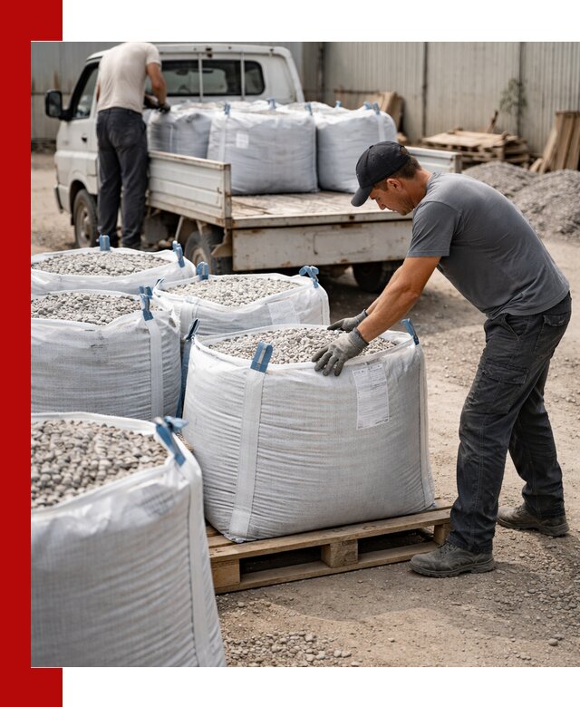 Доставка щебня в мешках по выгодным ценам в Биробиджане