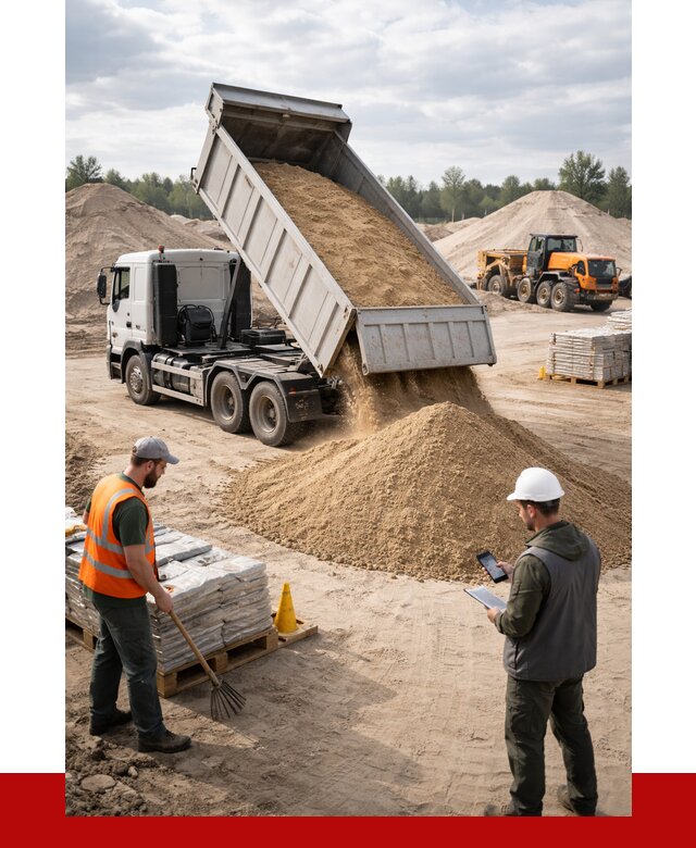 Карьерный песок с доставкой в Биробиджане от 3650 р. ПРОНЕРУДБрб