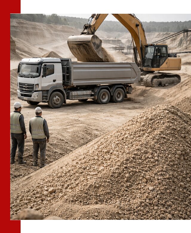 Карьерный крупнозернистый песок с доставкой в Биробиджане