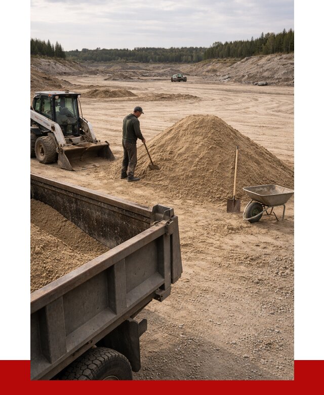 Карьерный песок среднезернистый в Биробиджане, от 2230 р. ПРОНЕРУДБрб