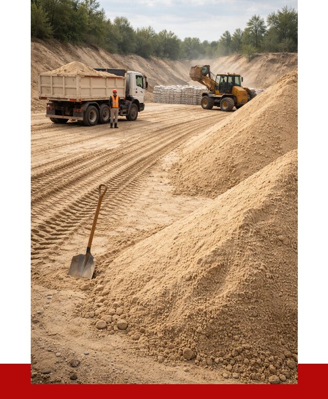 Карьерный песок мелкозернистый в Биробиджане от 9124 р. | ПРОНЕРУДБрб