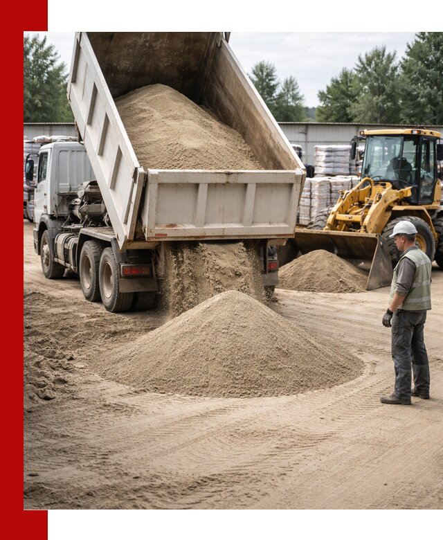 Поставка и доставка песка для бетона в Биробиджане