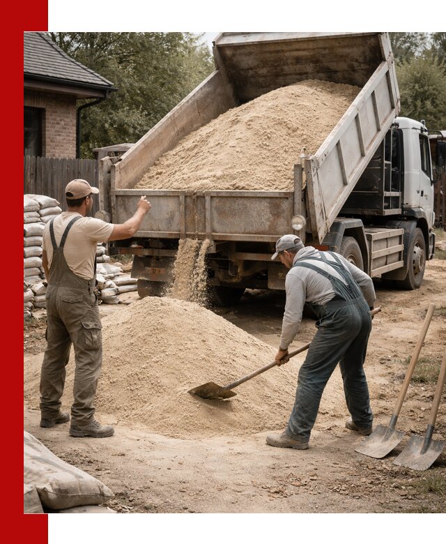 Песок для штукатурки с доставкой в Биробиджане качественный и чистый