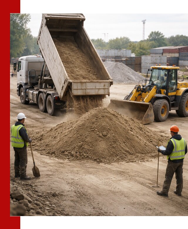 Доставка и продажа пескогрунта оптом и в розницу в Биробиджане