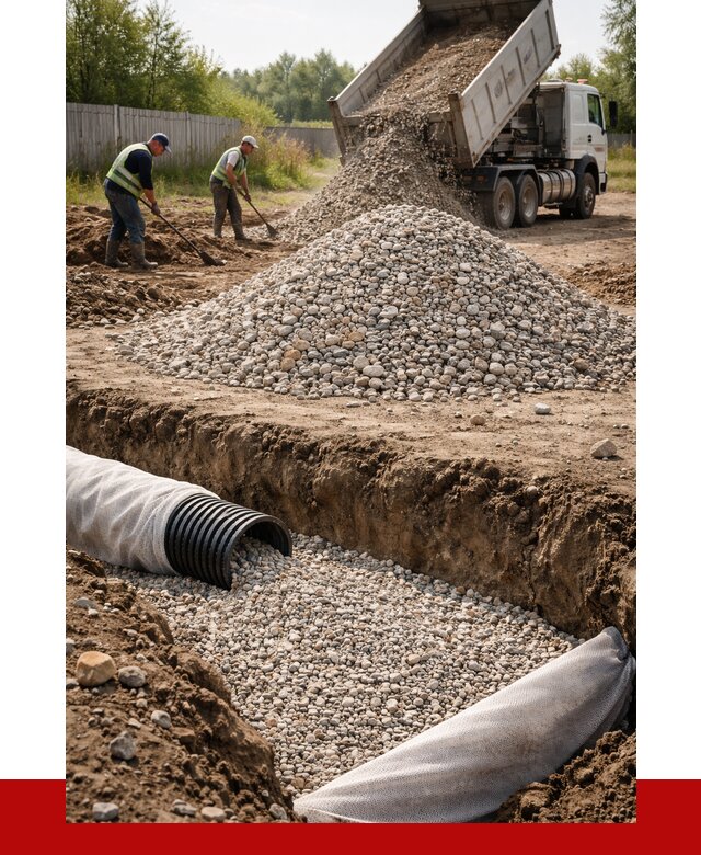 Гравий для дренажа в Биробиджане от 2230 р., доставка ПРОНЕРУДБрб