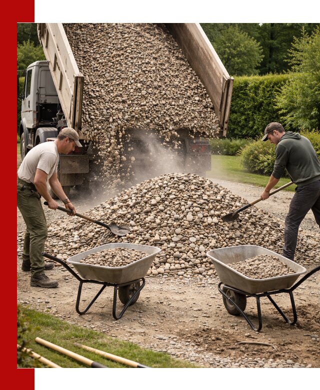 Доставка и продажа декоративной гальки в Биробиджане