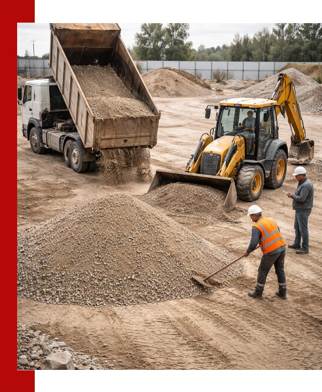 Поставка и доставка ПГС С4 в мешках и самосвалах в Биробиджане