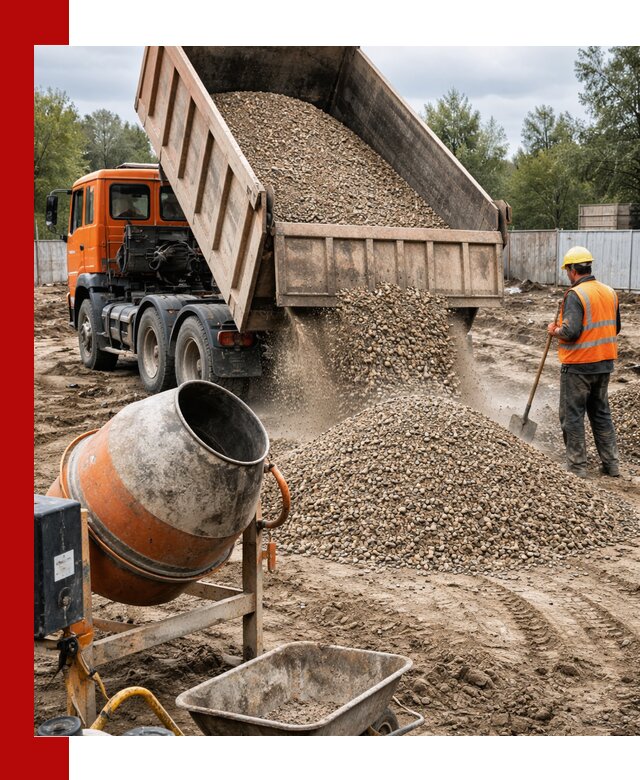 Опгс для бетона с доставкой самосвалом в Биробиджане от производителя