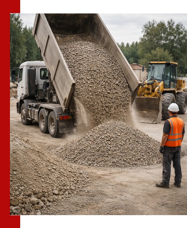 Доставка щпс в Биробиджане — щебеночно-песчаная смесь под заборы и дорожки