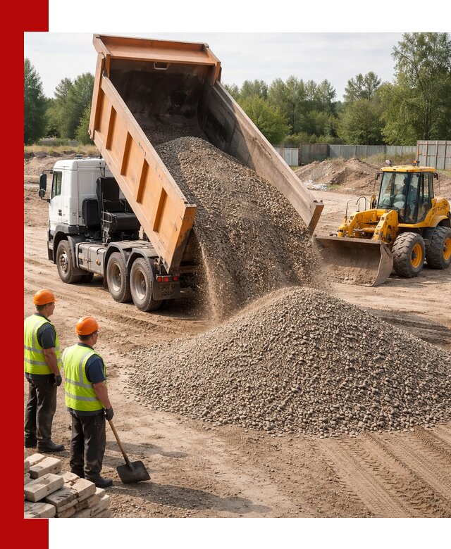 Доставка щебёночно-песчаной смеси ЩПС С7 в Биробиджане
