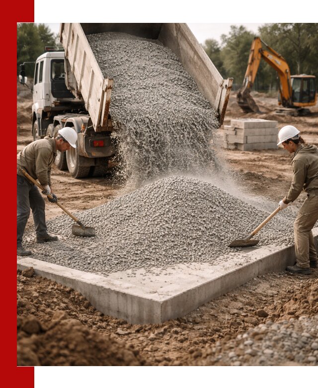 Доставка и продажа отсева для бетона в Биробиджане