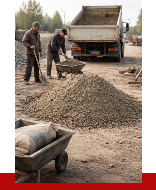 Цементно-песчаная смесь М150 в Биробиджане от 4765 р. | ПРОНЕРУДБрб