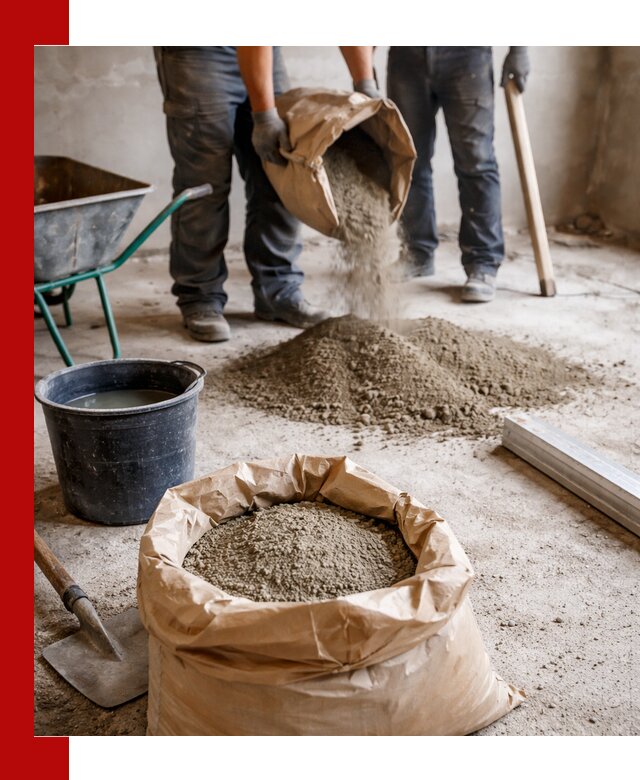 Доставка сухой смеси для стяжки в Биробиджане