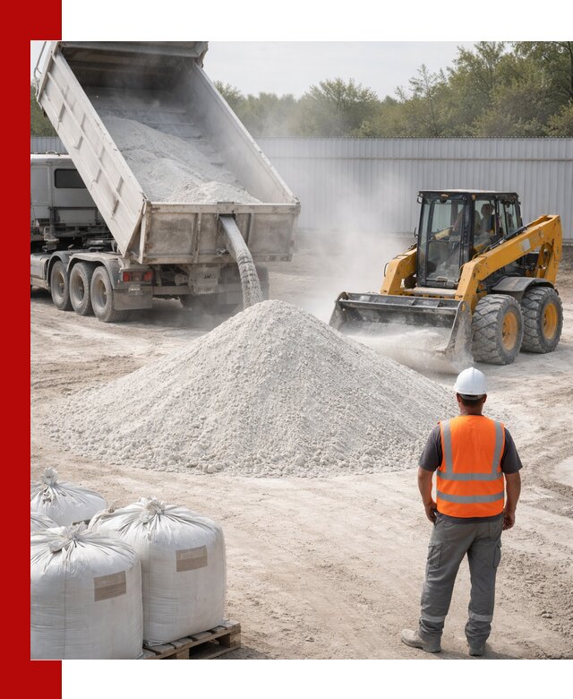 Доставка и продажа известняковой муки в Биробиджане