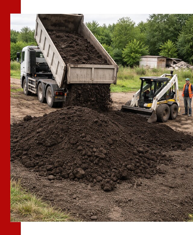 Поставка плодородной земли с доставкой самосвалом в Биробиджане