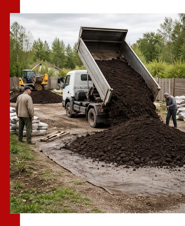 Доставка качественного почвогрунта в Биробиджане оптом и в розницу