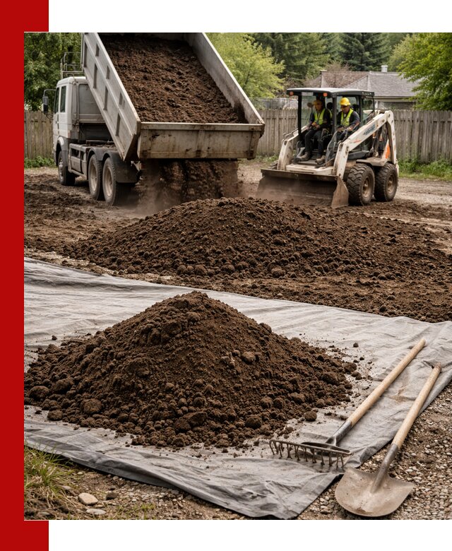 Грунт для отсыпки участка с доставкой в Биробиджане