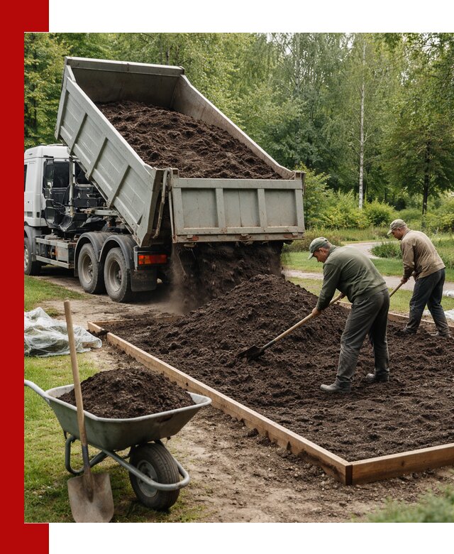 Доставка грунта для озеленения и благоустройства в Биробиджане