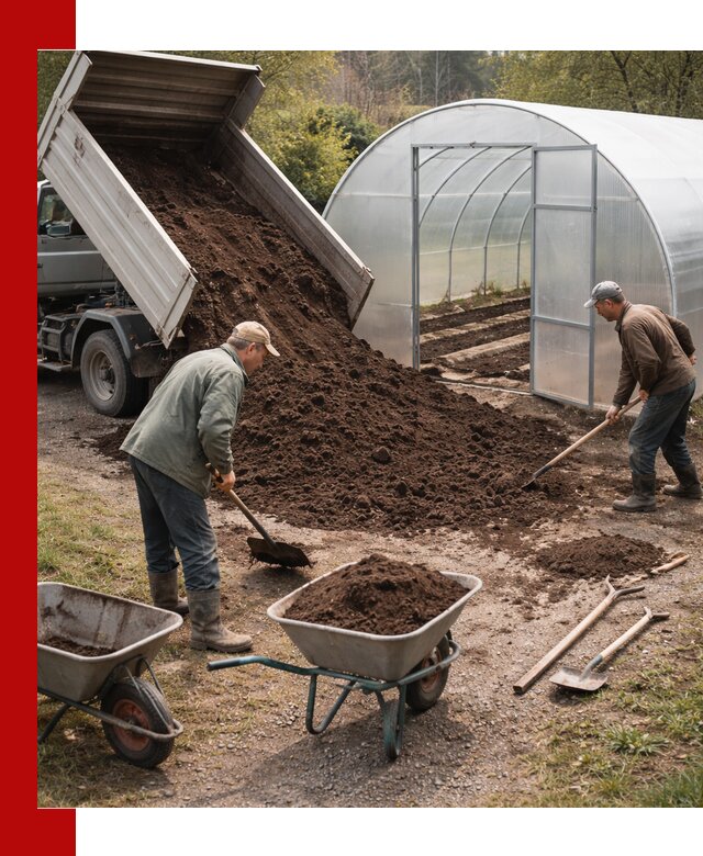 Грунт для теплицы с доставкой в Биробиджане — плодородный субстрат под растения