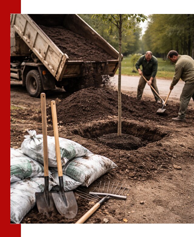 Грунт для посадки деревьев в Биробиджане — доставка и подготовка почвы