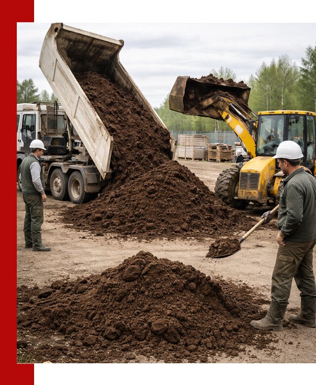 Доставка торфа оптом и в мешках в Биробиджане