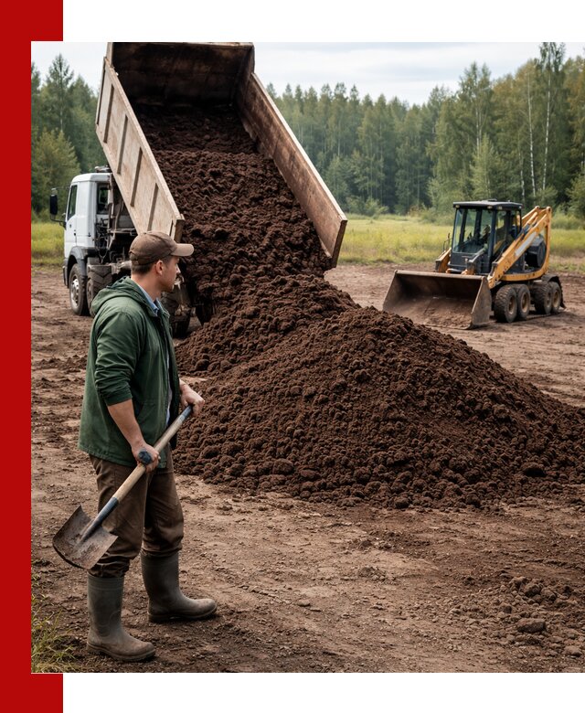 Купить верховой торф с доставкой в Биробиджане для садоводства и растений