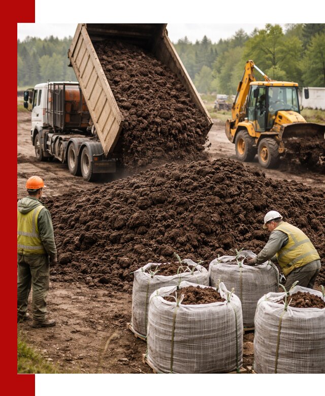 Доставка нейтрального торфа в Биробиджане оптом и в розницу