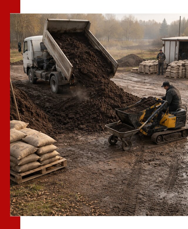 Кислый торф в доставке по выгодным ценам в Биробиджане