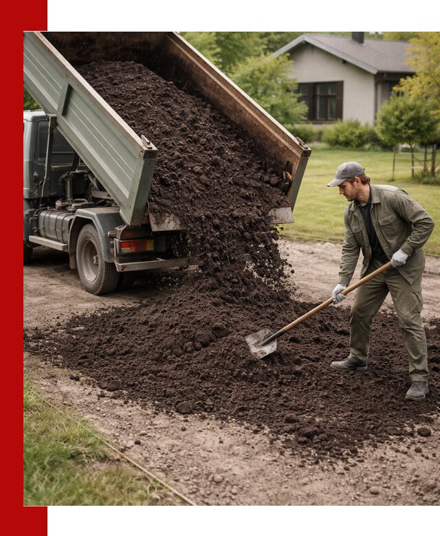 Чернозем для газона с доставкой в Биробиджане быстро и качественно