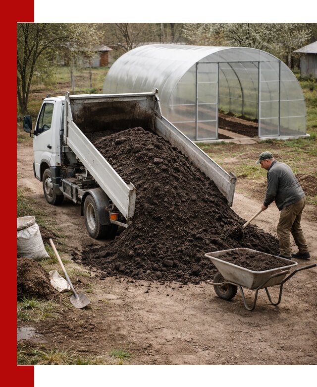 Чернозем для теплицы с доставкой в Биробиджане